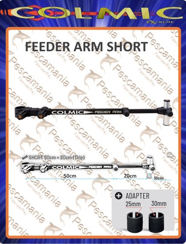 Feeder arm tele 20cm - tele, 50+20cm